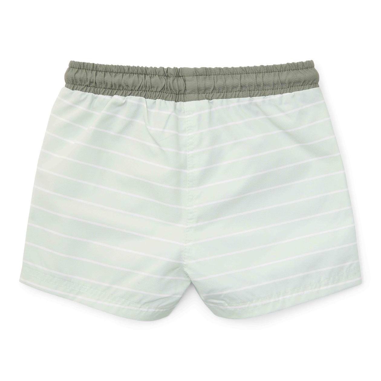 Zwemshort Little Dutch groen gestreept