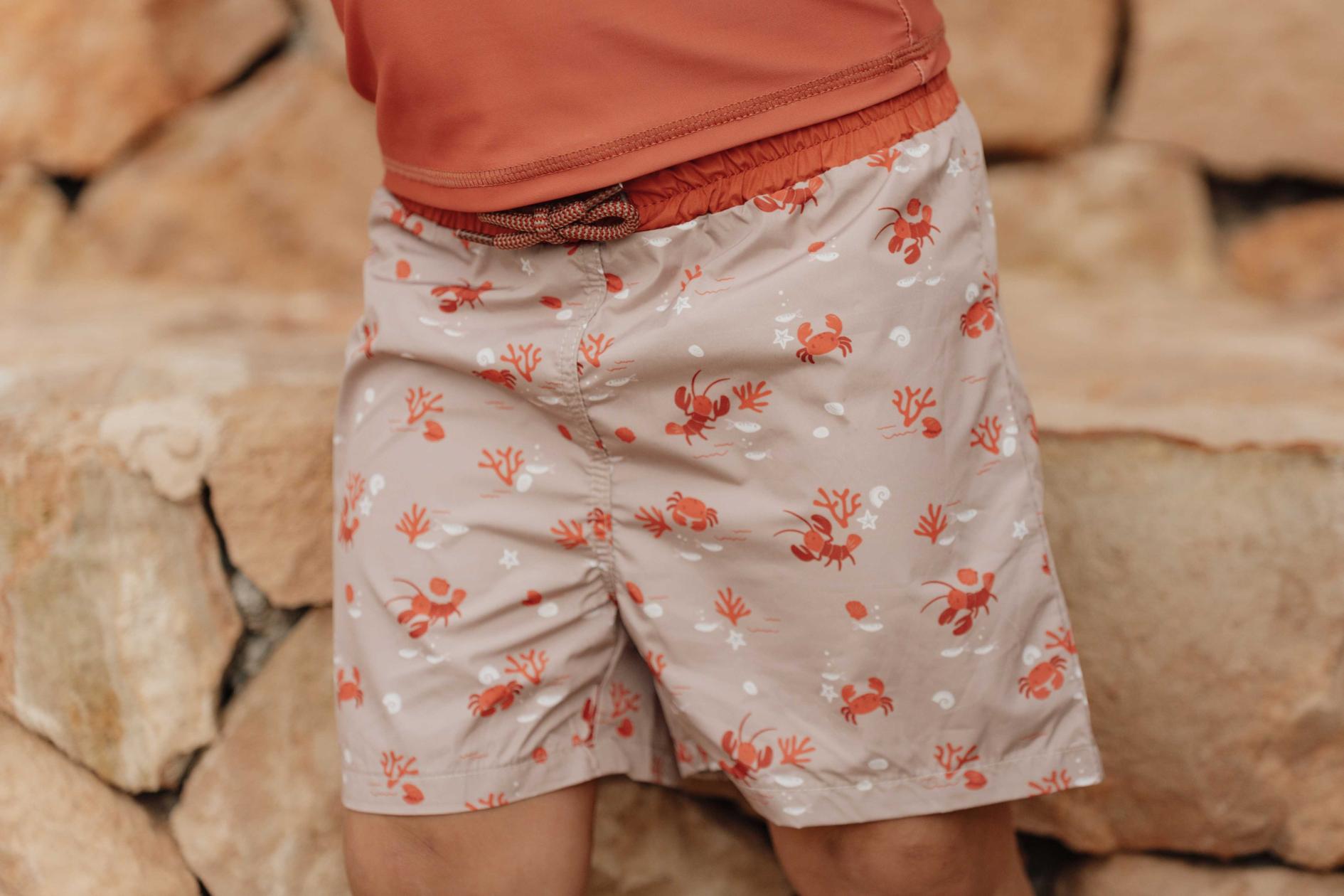 Zwemshort Little Dutch krab en kreeft