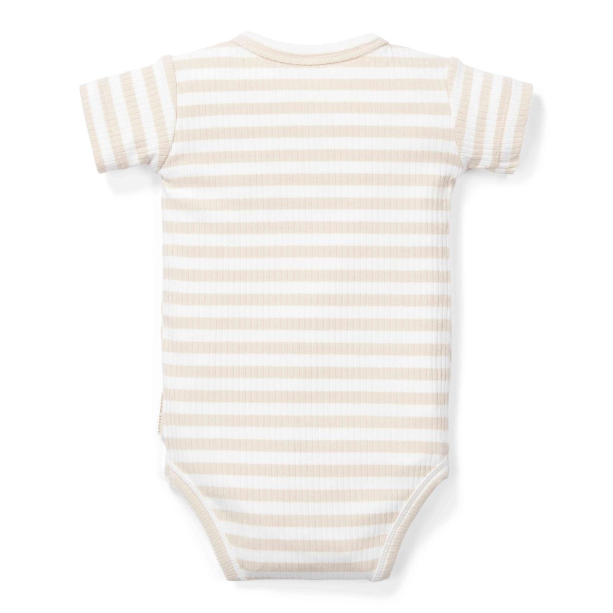 Romper Little Dutch korte mouwen baby bunny gestreept