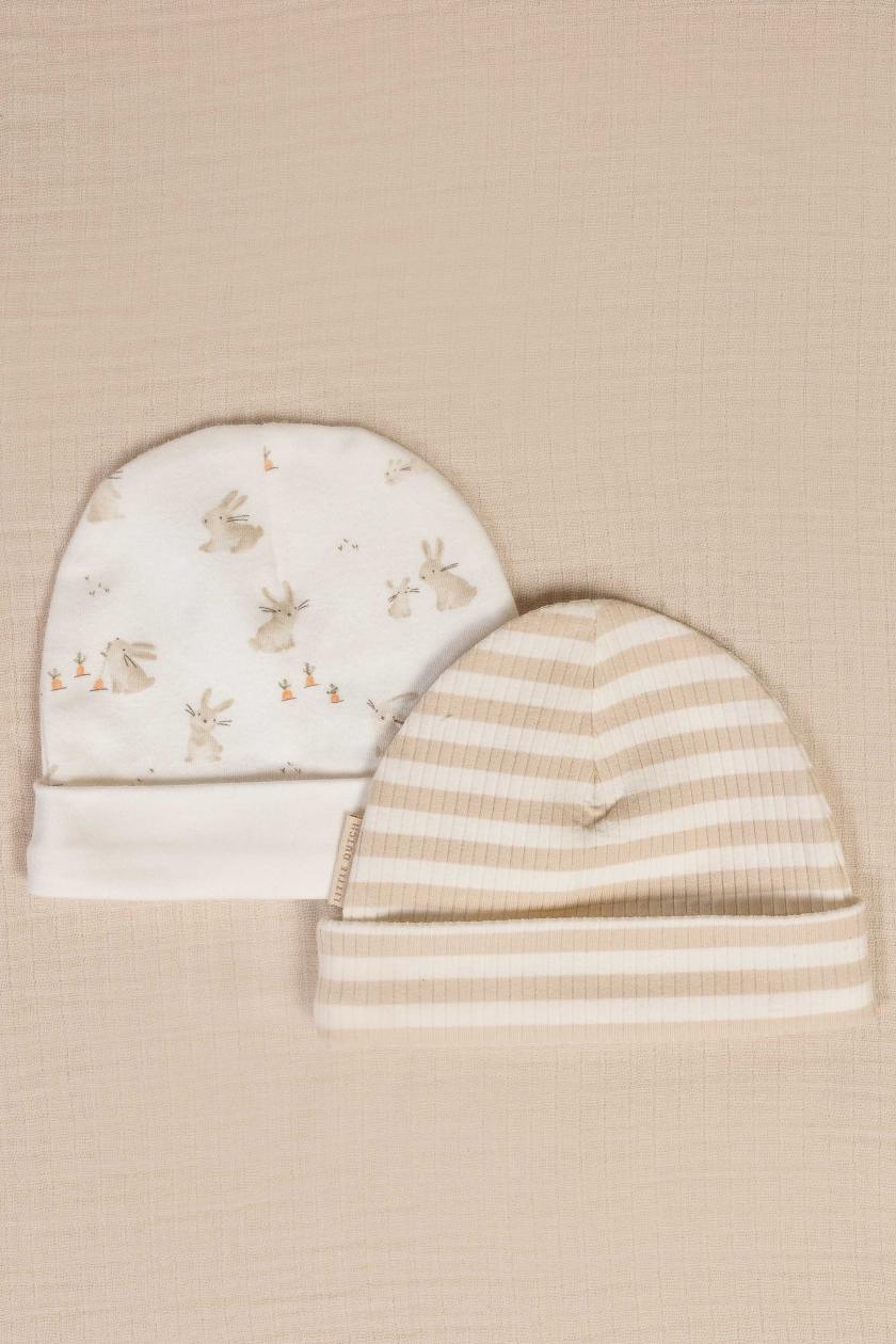 Babymutsje Little Dutch baby bunny gestreept