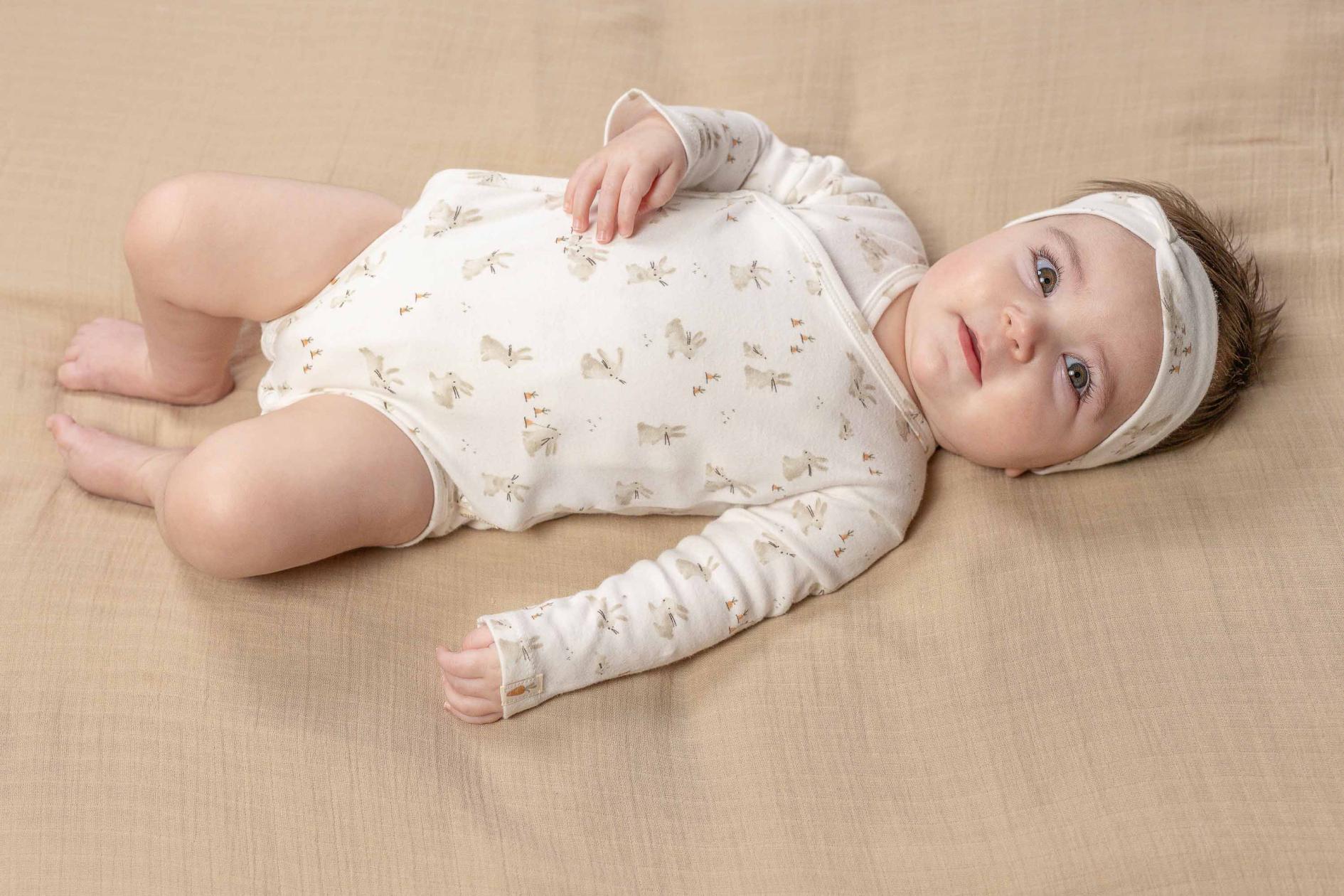 Romper Little Dutch lange mouwen baby bunny
